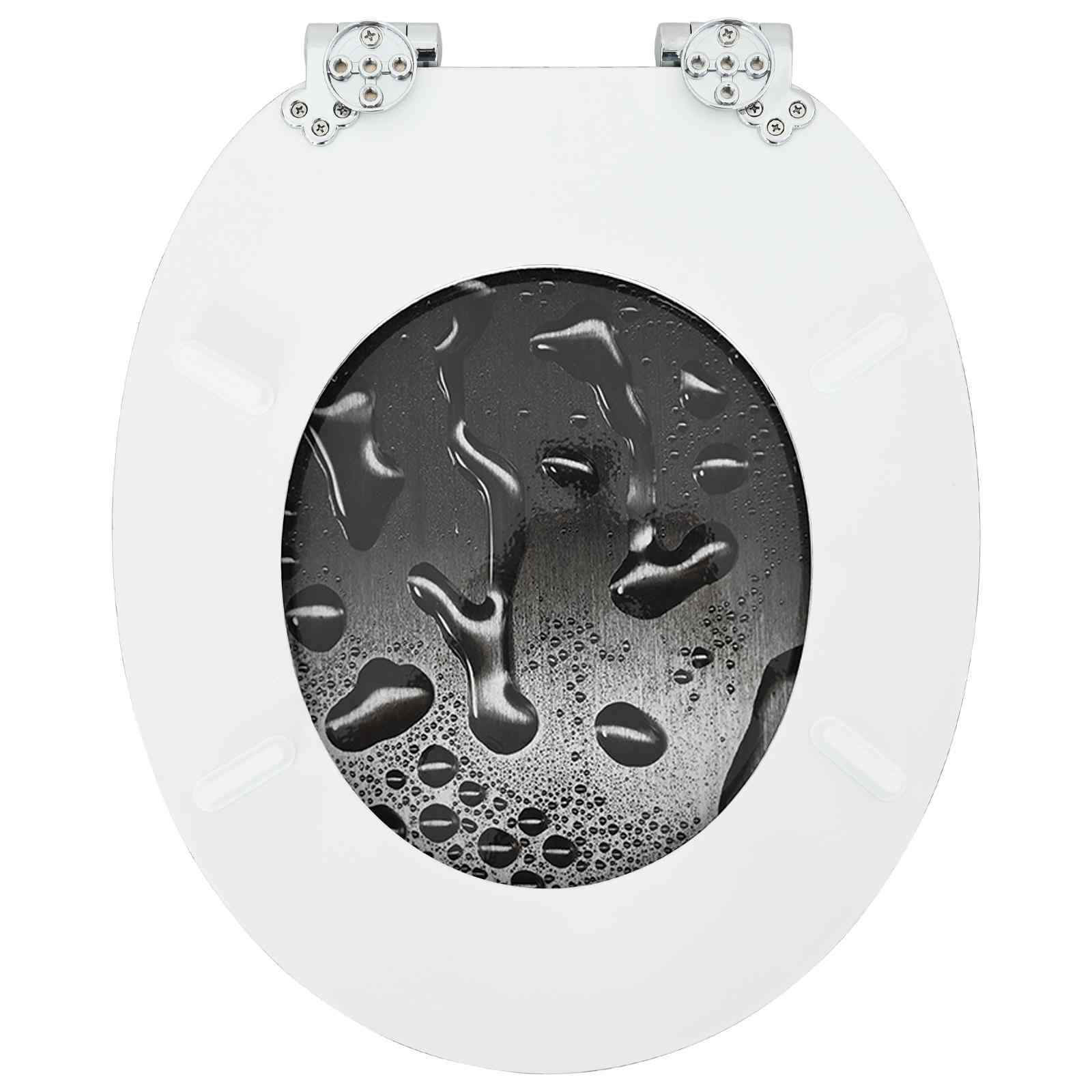 Sedile per toilette con chiusura morbida 2 pcs Grigio | homemem39