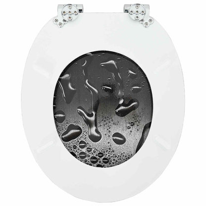 Sedile per toilette con chiusura morbida 2 pcs Grigio | homemem39