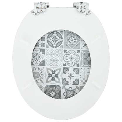 Sedile per toilette con chiusura morbida 2 pcs 44 x 38 cm | homemem39