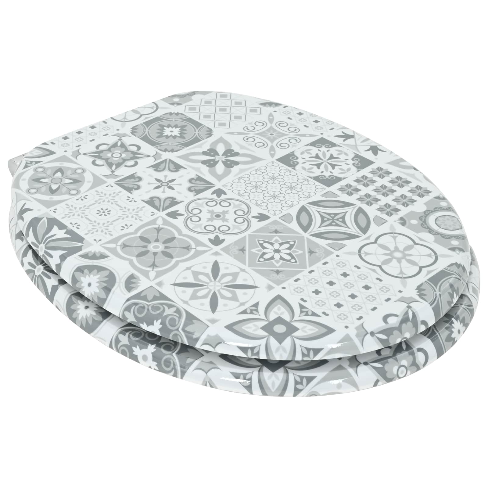 Sedile per toilette con chiusura morbida 2 pcs 44 x 38 cm | homemem39