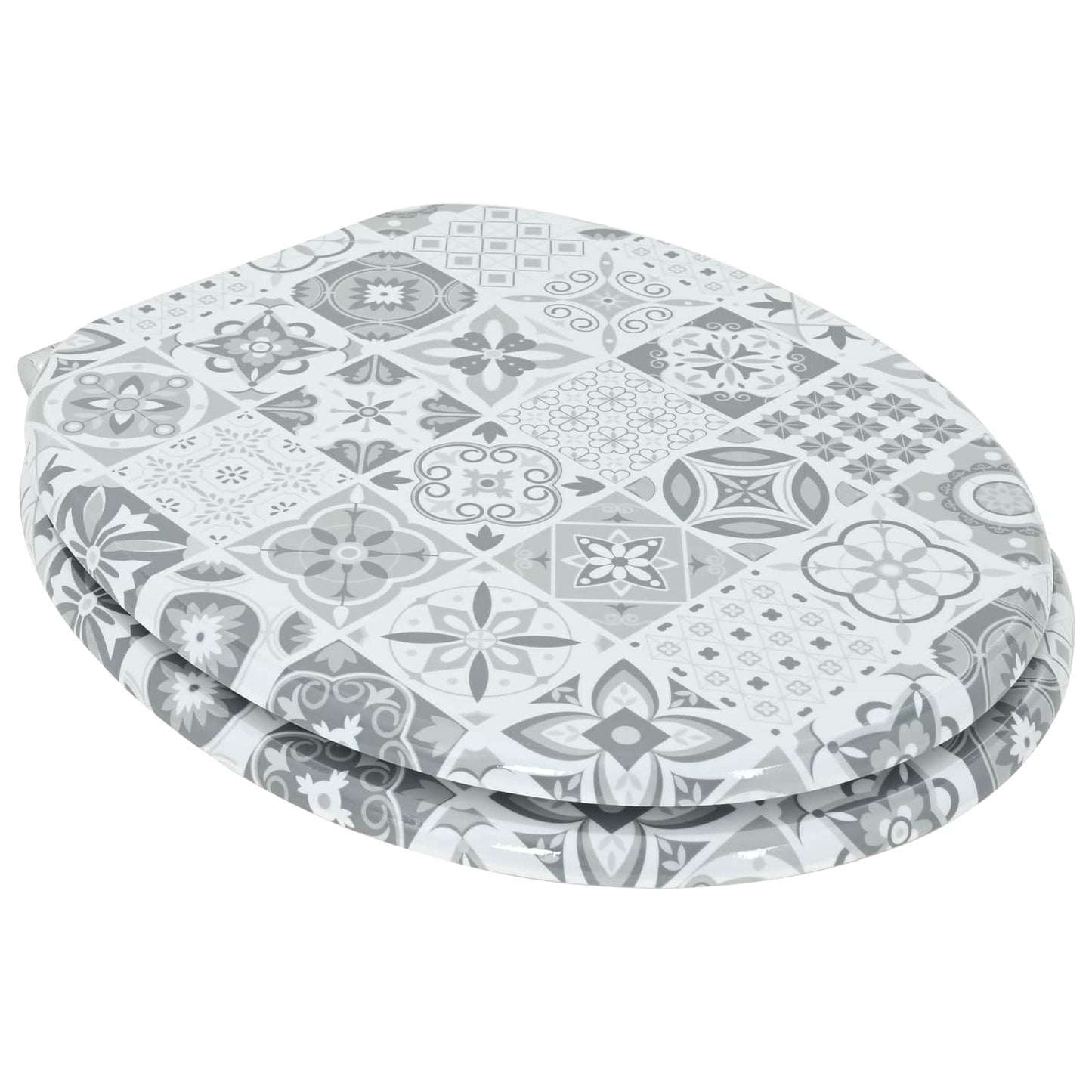 Sedile per toilette con chiusura morbida 2 pcs 44 x 38 cm
