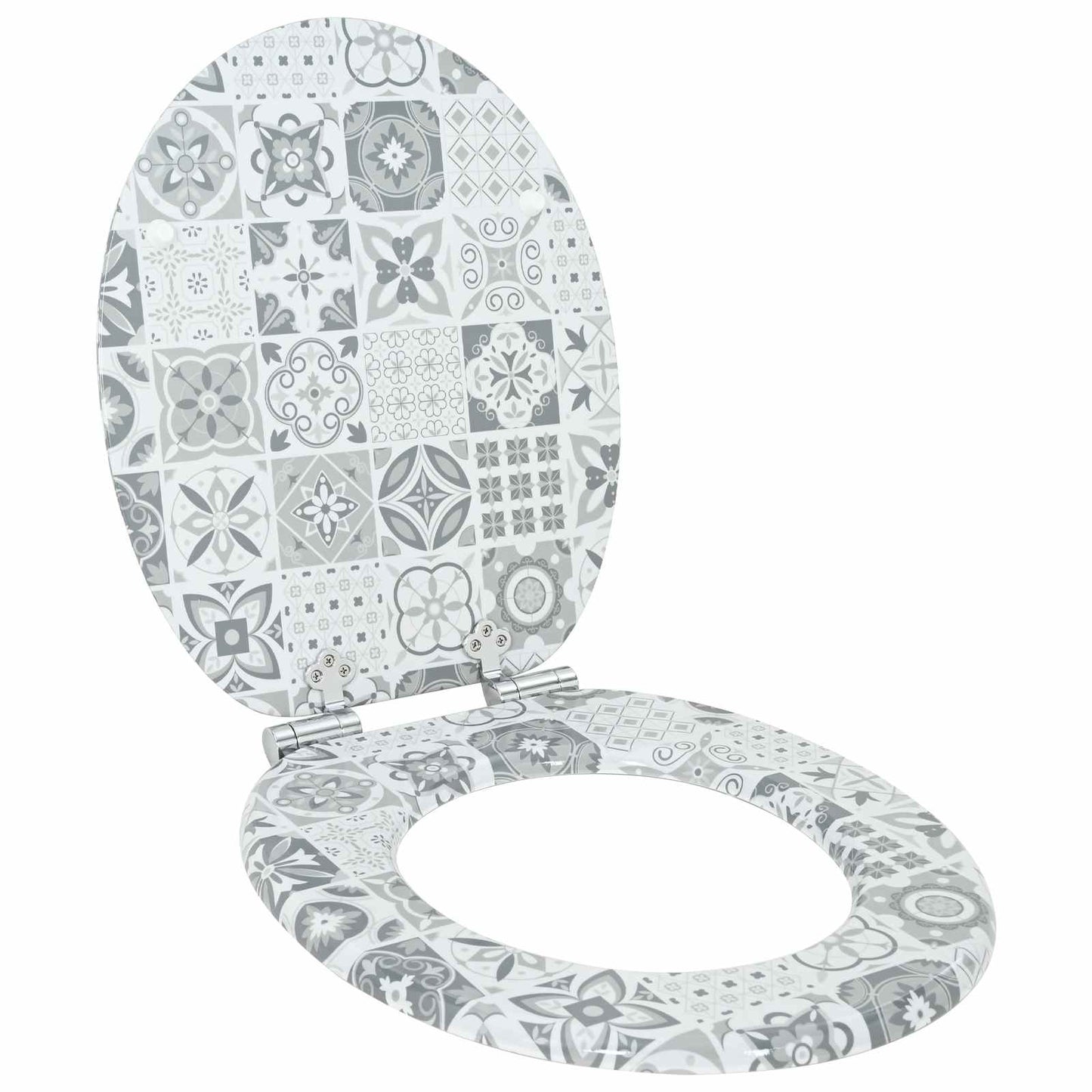 Sedile per toilette con chiusura morbida 2 pcs 44 x 38 cm | homemem39