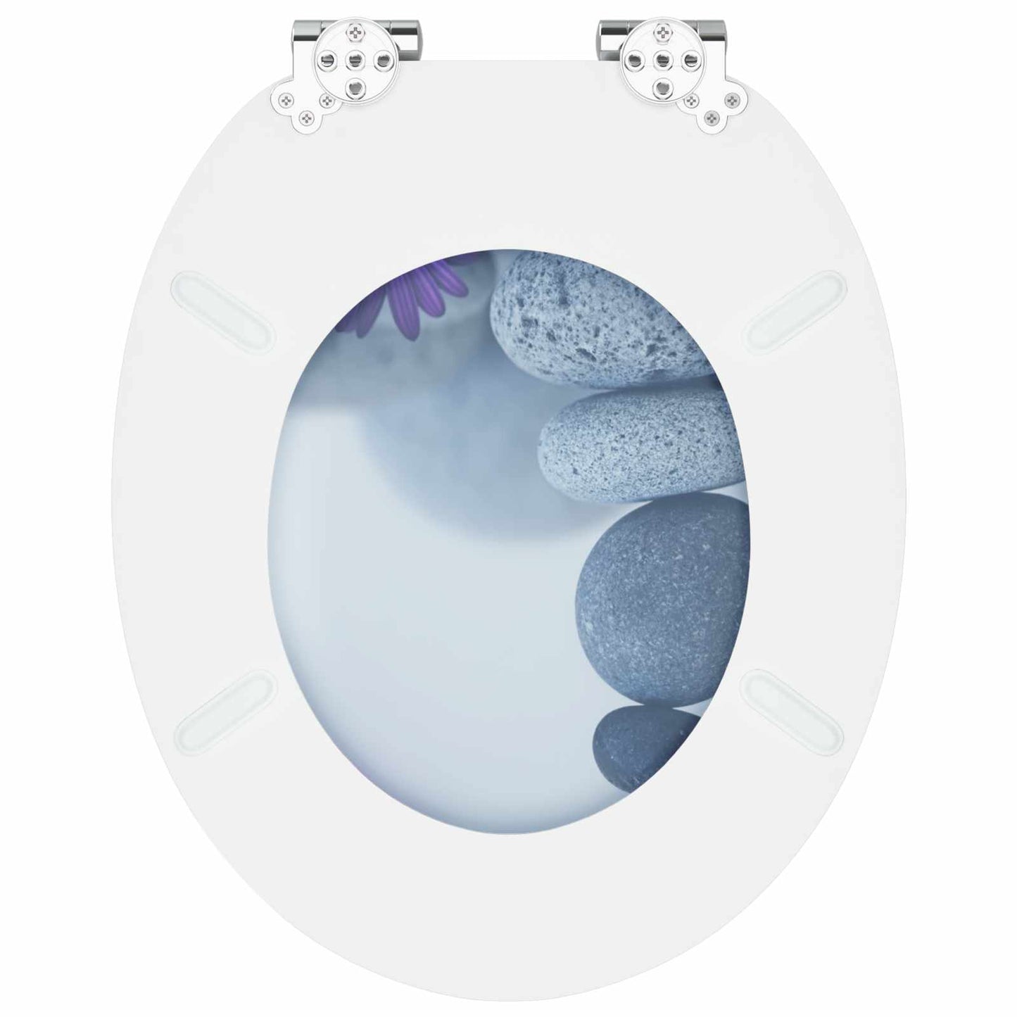 Sedile per toilette con chiusura morbida 2 pcs Grigio | homemem39
