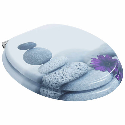 Sedile per toilette con chiusura morbida 2 pcs Grigio | homemem39