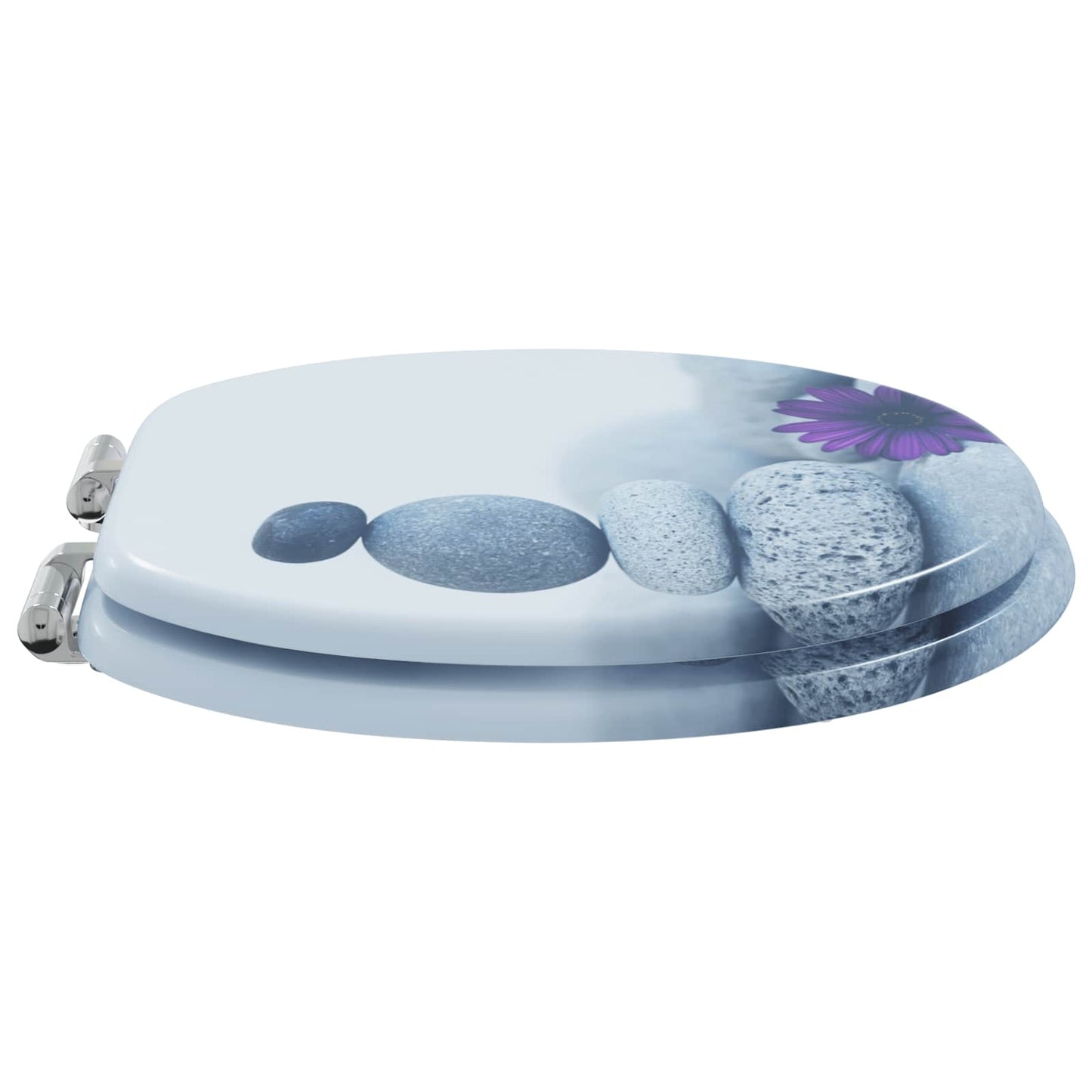 Sedile per toilette con chiusura morbida 2 pcs Grigio | homemem39