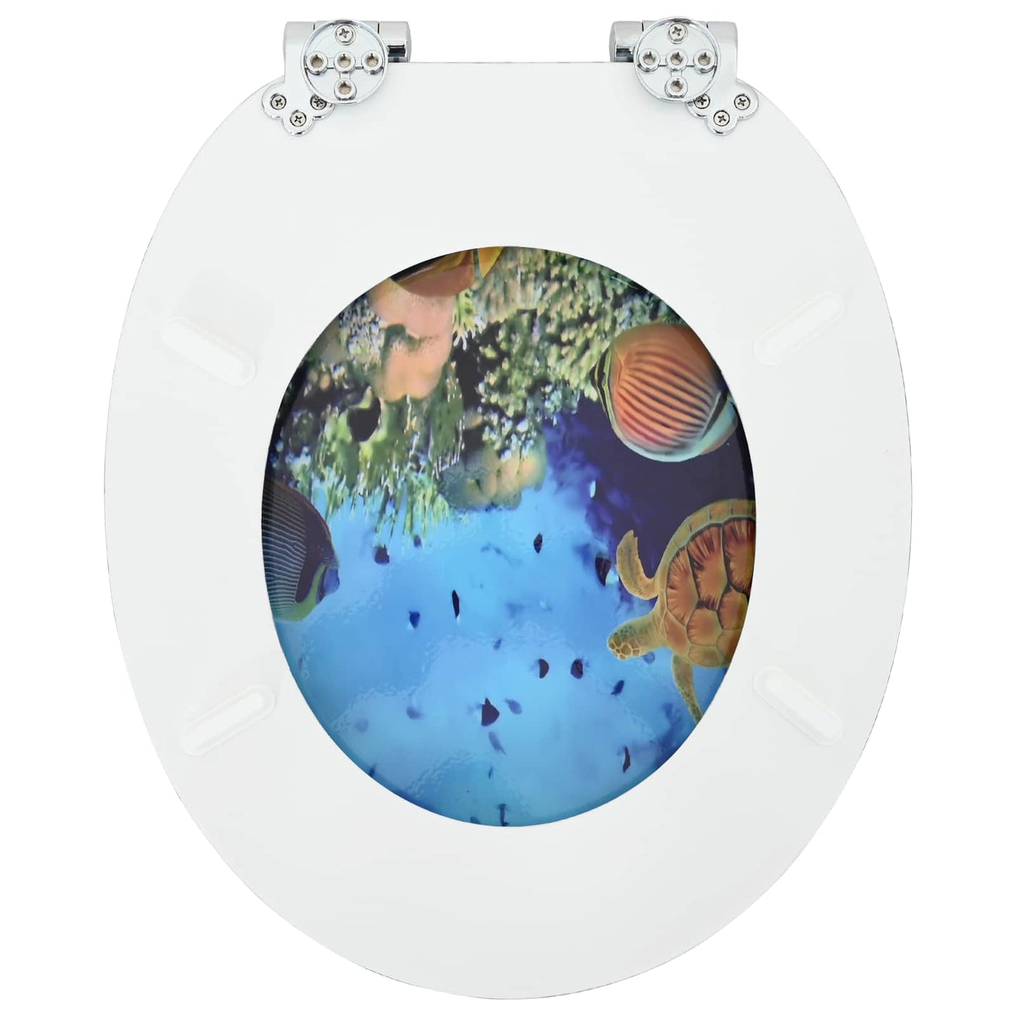 Sedile per toilette con chiusura morbida 2 pcs 44 x 38 cm | homemem39