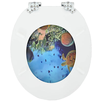 Sedile per toilette con chiusura morbida 2 pcs 44 x 38 cm | homemem39