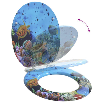 Sedile per toilette con chiusura morbida 2 pcs 44 x 38 cm | homemem39