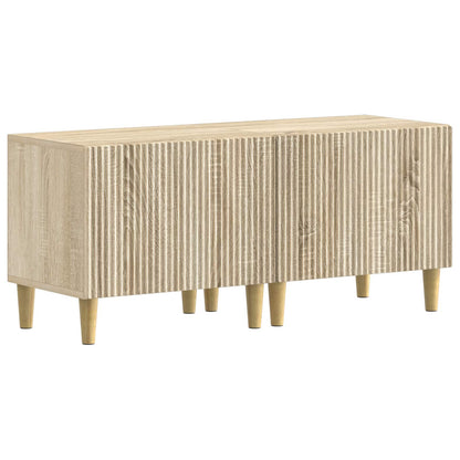 Mobile TV LED a 5 pezzi Rovere Sonoma Legno ingegnerizzato