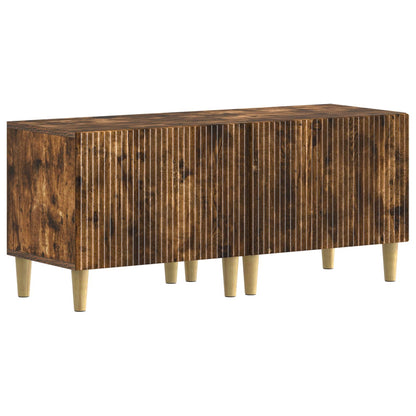 Mobile TV LED a 5 pezzi Rovere Fumo Legno ingegnerizzato