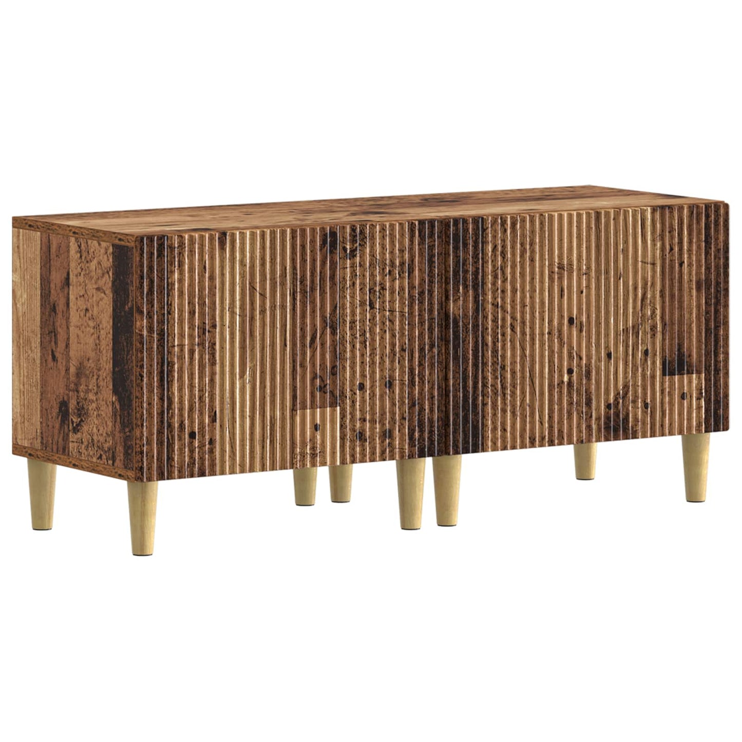 Mobile TV LED a 5 pezzi Legno antico Legno ingegnerizzato