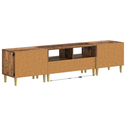 Mobile TV LED a 5 pezzi Legno antico Legno ingegnerizzato