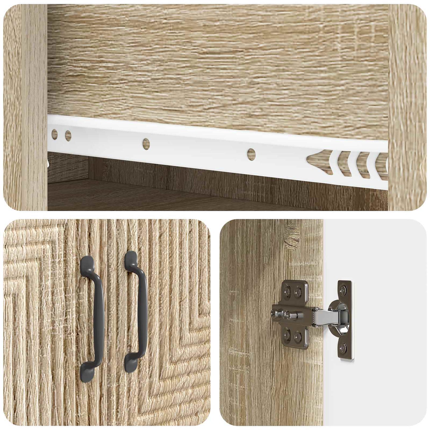 Set di armadi 2 pcs Rovere Sonoma 66 x 34,5 x 90 cm | homemem39