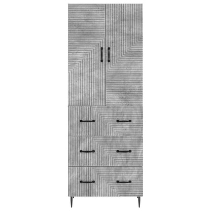 Set di armadi 2 pcs Grigio Cemento 66 x 34,5 x 90 cm | homemem39