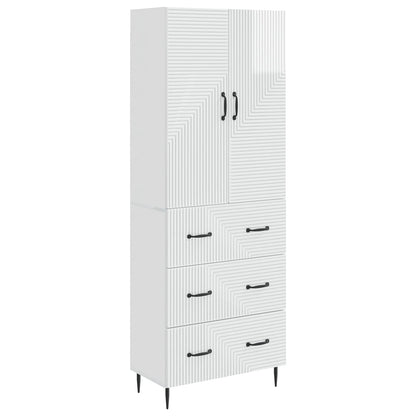 Set di armadi 2 pcs Bianco Lucido 66 x 34,5 x 90 cm | homemem39