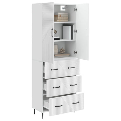 Set di armadi 2 pcs Bianco Lucido 66 x 34,5 x 90 cm | homemem39
