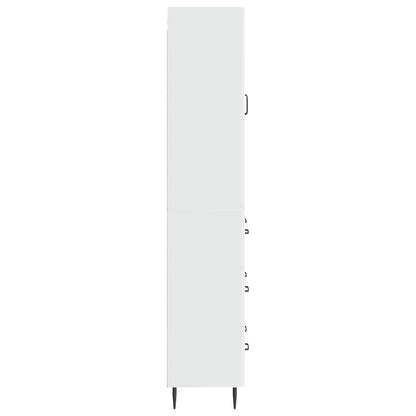 Set di armadi 2 pcs Bianco Lucido 66 x 34,5 x 90 cm | homemem39