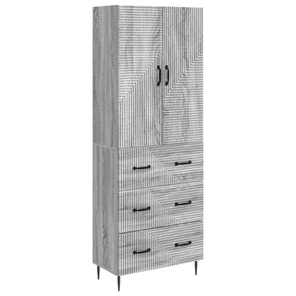 Set di armadi 2 pcs Sonoma grigio 66 x 34,5 x 90 cm | homemem39