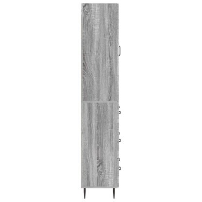 Set di armadi 2 pcs Sonoma grigio 66 x 34,5 x 90 cm | homemem39