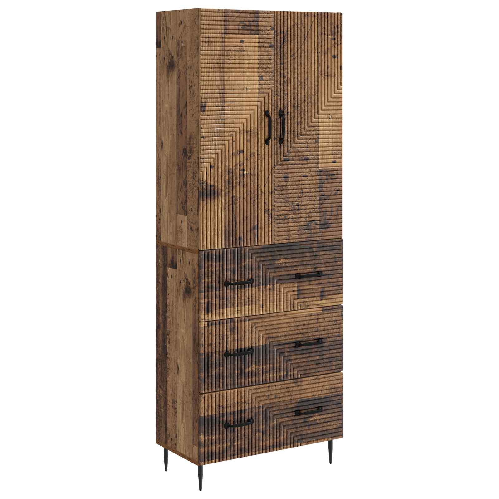 Set di armadi 2 pcs Legno antico 66 x 34,5 x 90 cm | homemem39
