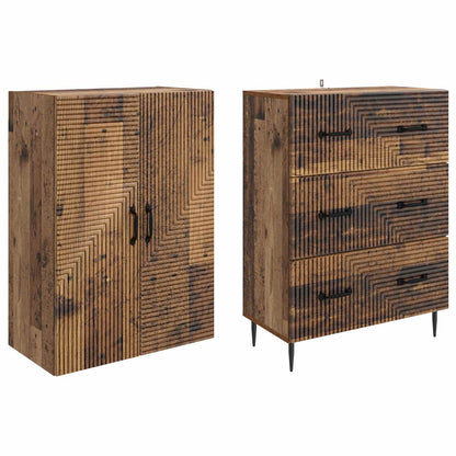 Set di armadi 2 pcs Legno antico 66 x 34,5 x 90 cm | homemem39