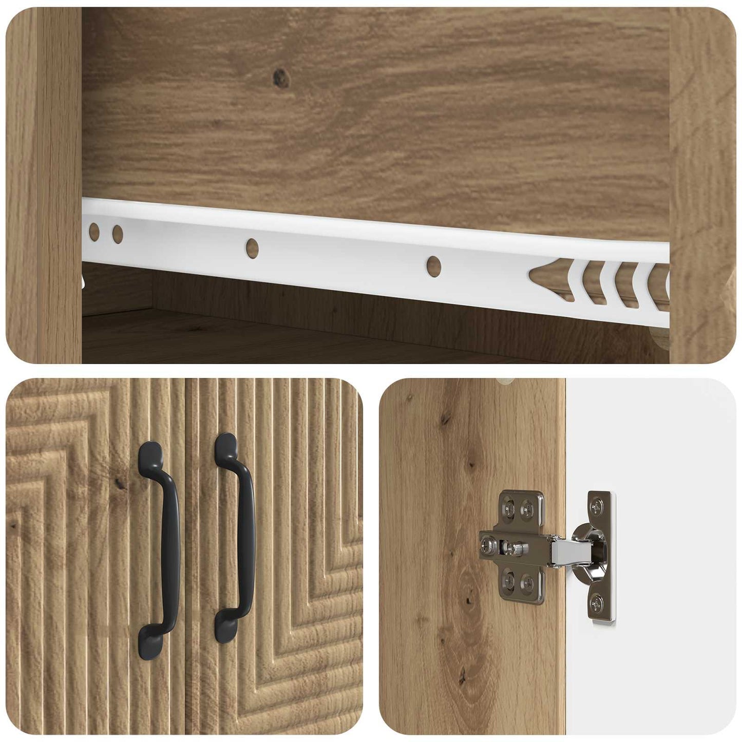 Set di armadi 2 pcs Rovere Artigianale 66 x 34,5 x 90 cm | homemem39