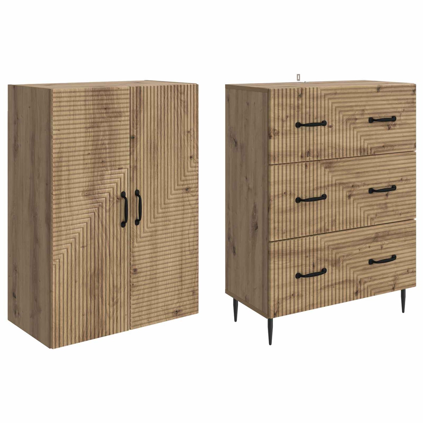 Set di armadi 2 pcs Rovere Artigianale 66 x 34,5 x 90 cm | homemem39
