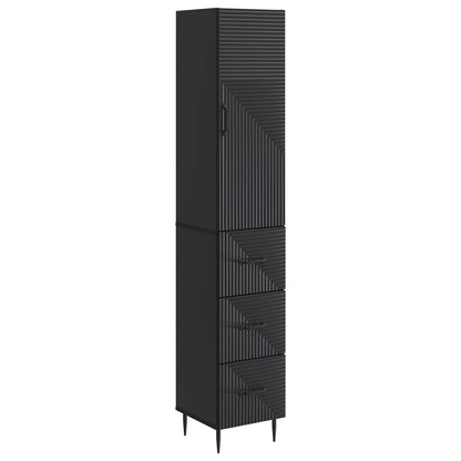 Set di armadi 2 pcs Nero 33 x 34,5 x 90 cm Legno ingegnerizzato | homemem39