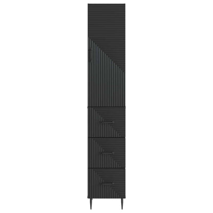 Set di armadi 2 pcs Nero 33 x 34,5 x 90 cm Legno ingegnerizzato | homemem39