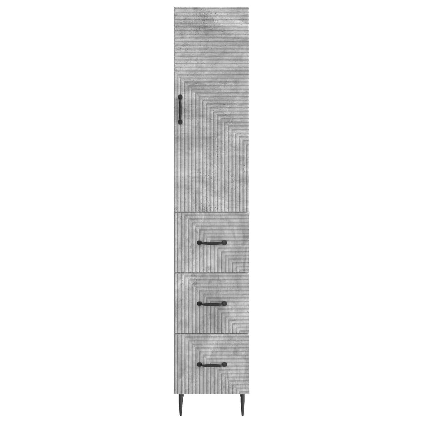 Set di armadi 2 pcs Grigio Cemento 33 x 34,5 x 90 cm | homemem39