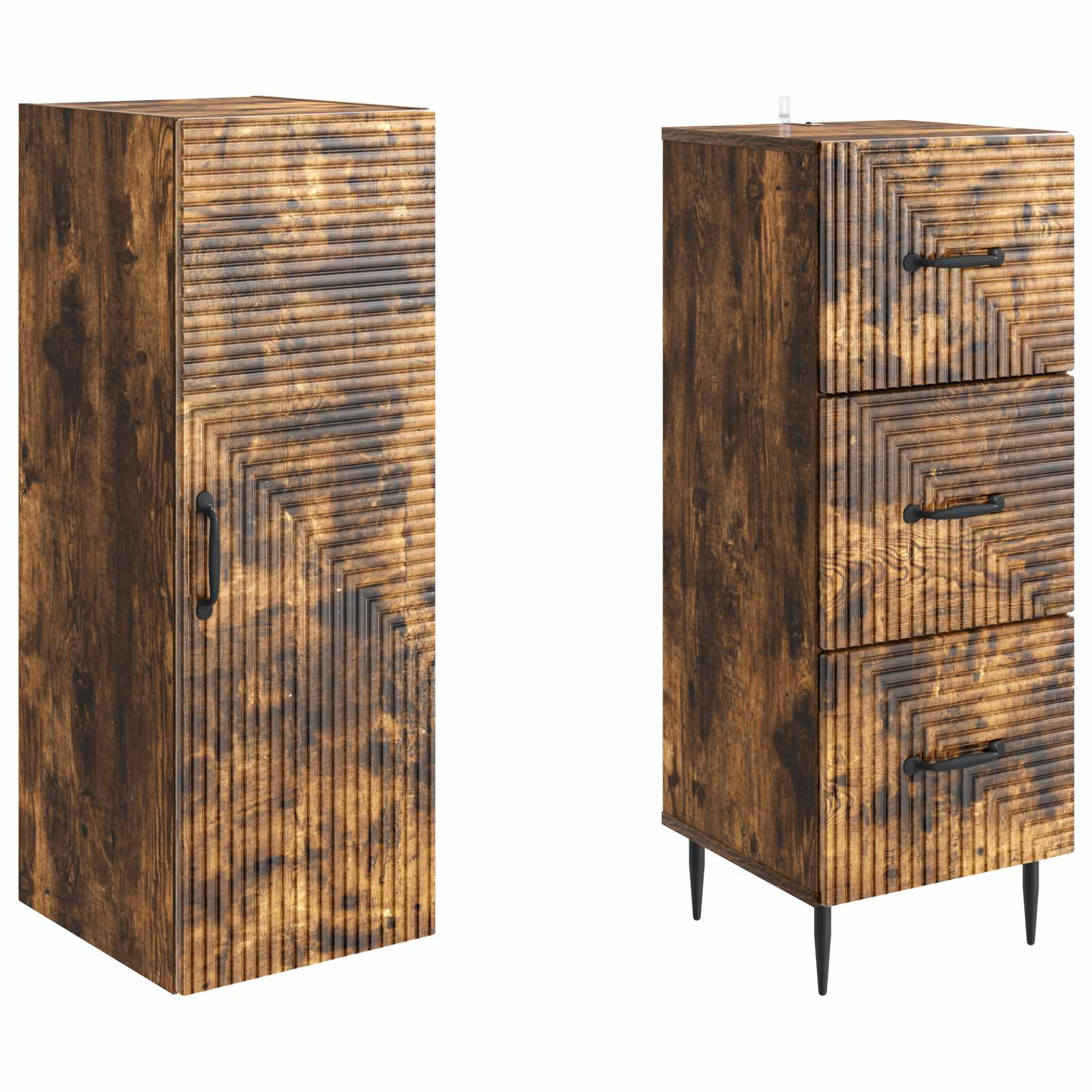 Set di armadi 2 pcs Rovere Fumo 33 x 34,5 x 90 cm | homemem39
