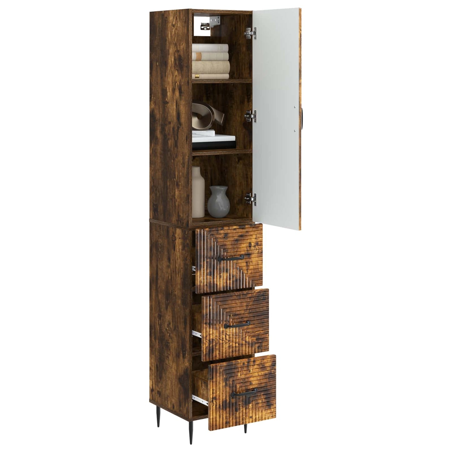 Set di armadi 2 pcs Rovere Fumo 33 x 34,5 x 90 cm | homemem39