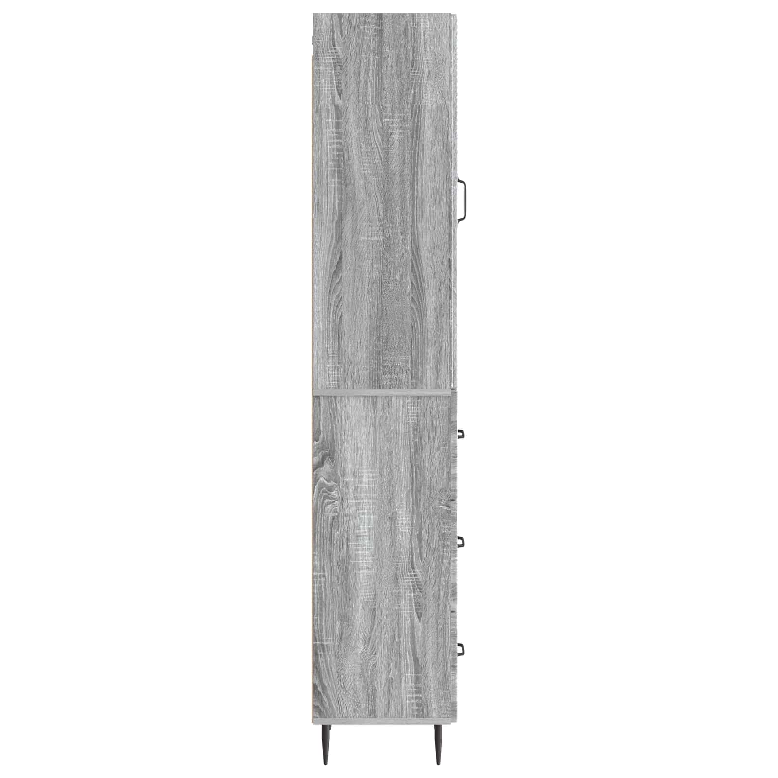 Set di armadi 2 pcs Sonoma grigio 33 x 34,5 x 90 cm | homemem39