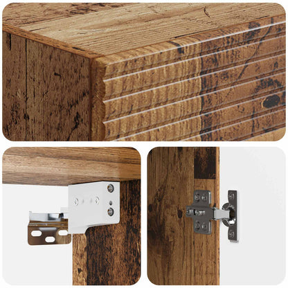 Set di armadi 2 pcs Legno antico 33 x 34,5 x 90 cm | homemem39