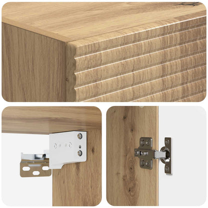 Set di armadi 2 pcs Rovere Artigianale 33 x 34,5 x 90 cm | homemem39