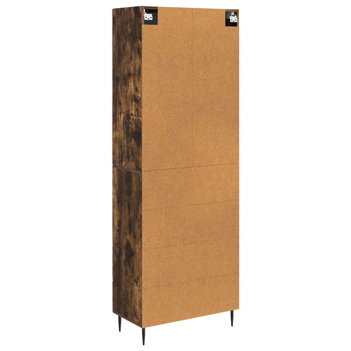 Set di armadi 2 pz Rovere Fumo Legno ingegnerizzato
