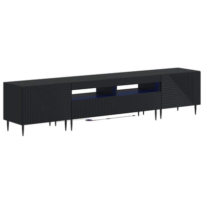 Mobile TV LED a 3 pezzi Nero Legno ingegnerizzato
