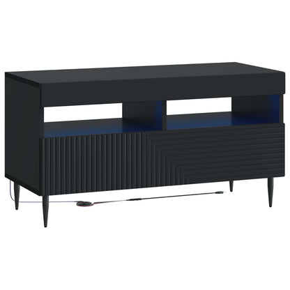 Mobile TV LED a 3 pezzi Nero Legno ingegnerizzato