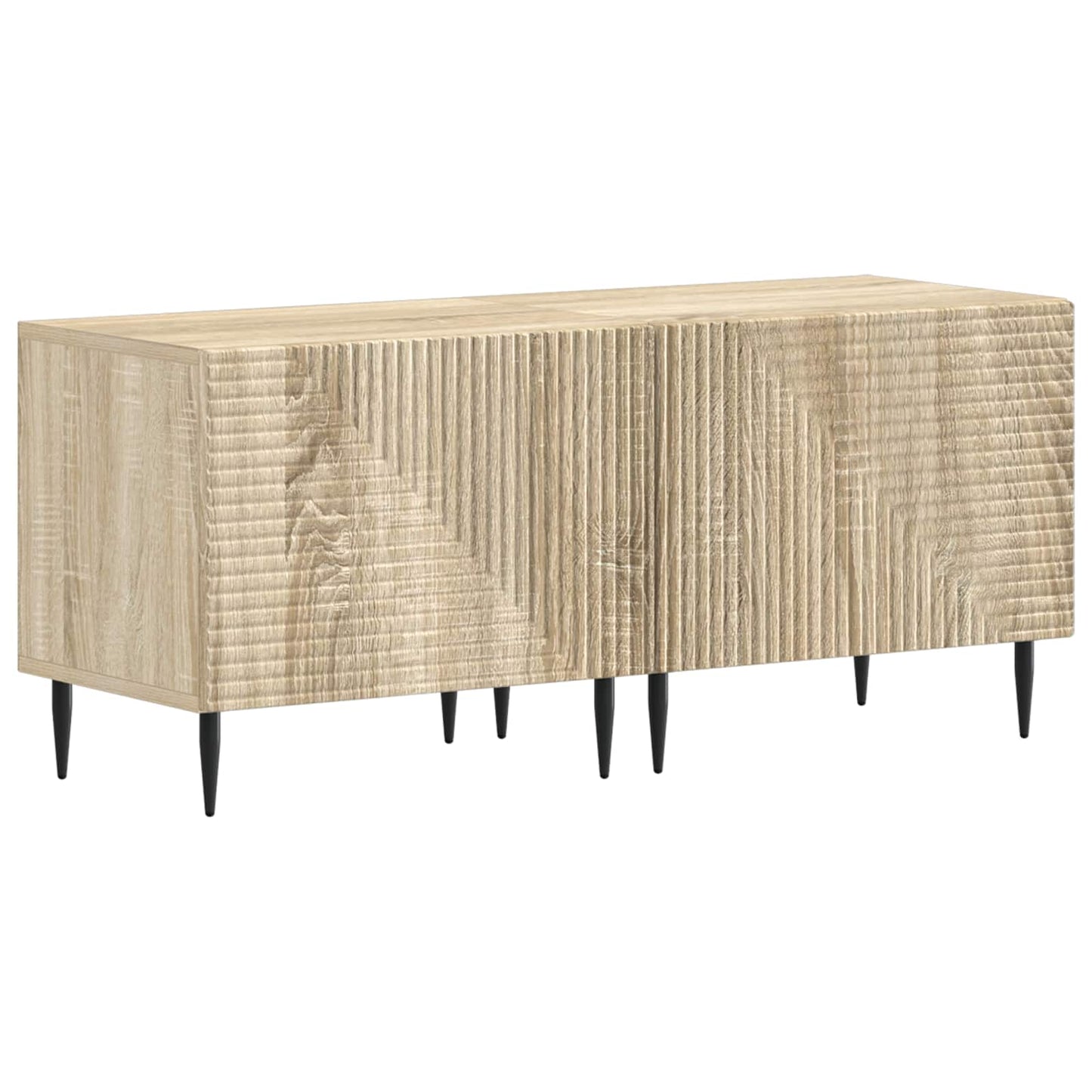 Mobile TV LED a 3 pezzi Rovere Sonoma Legno ingegnerizzato