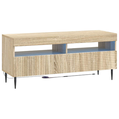 Mobile TV LED a 3 pezzi Rovere Sonoma Legno ingegnerizzato