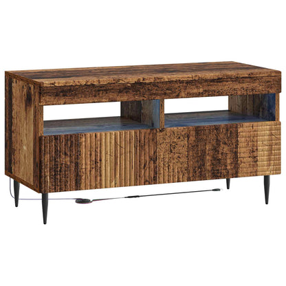 Mobile TV LED a 3 pezzi Legno antico Legno ingegnerizzato