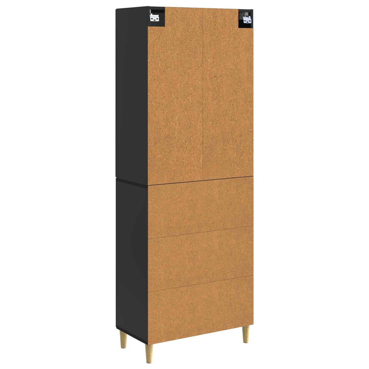 Set di armadi 2 pcs Nero 66 x 34,5 x 90 cm Legno ingegnerizzato | homemem39