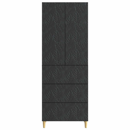 Set di armadi 2 pcs Nero 66 x 34,5 x 90 cm Legno ingegnerizzato | homemem39