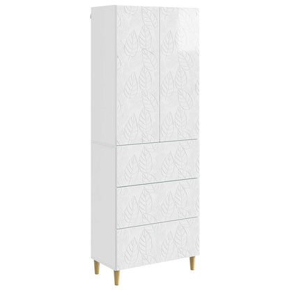 Set di armadi 2 pcs Bianco Lucido 66 x 34,5 x 90 cm | homemem39