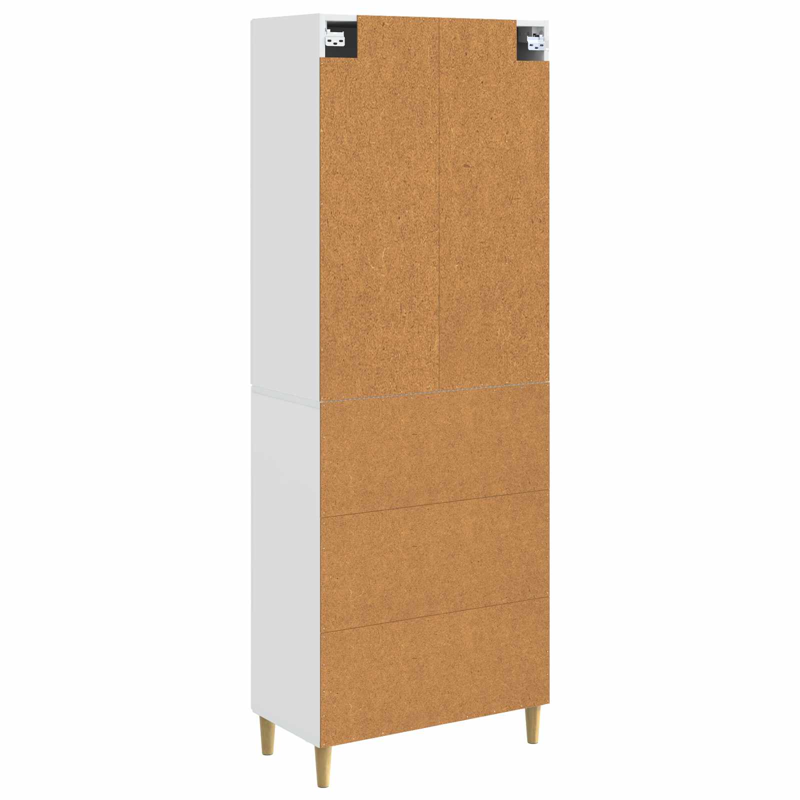 Set di armadi 2 pcs Bianco Lucido 66 x 34,5 x 90 cm | homemem39