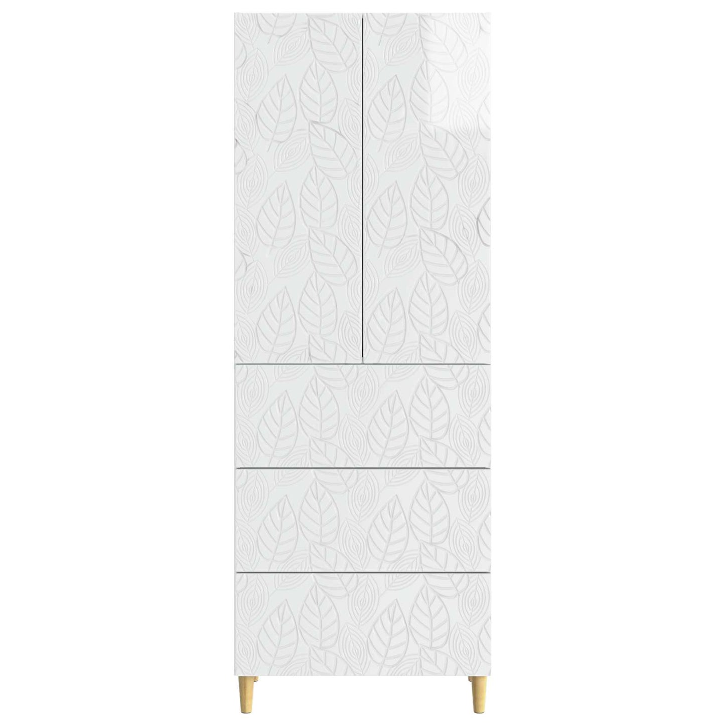 Set di armadi 2 pcs Bianco Lucido 66 x 34,5 x 90 cm | homemem39