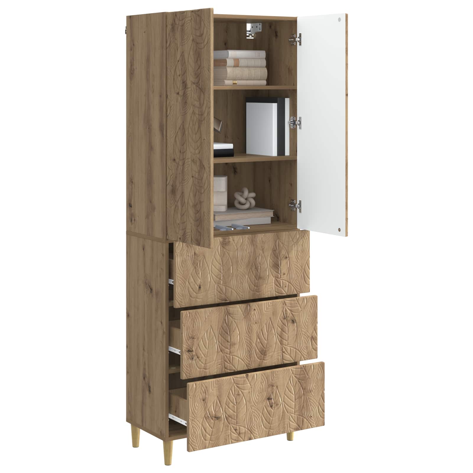 Set di armadi 2 pcs Rovere Artigianale 66 x 34,5 x 90 cm | homemem39