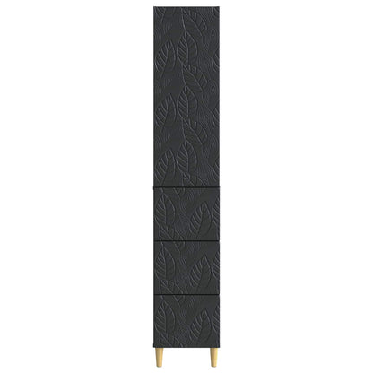 Set di armadi 2 pcs Nero 33 x 34,5 x 90 cm Legno ingegnerizzato | homemem39