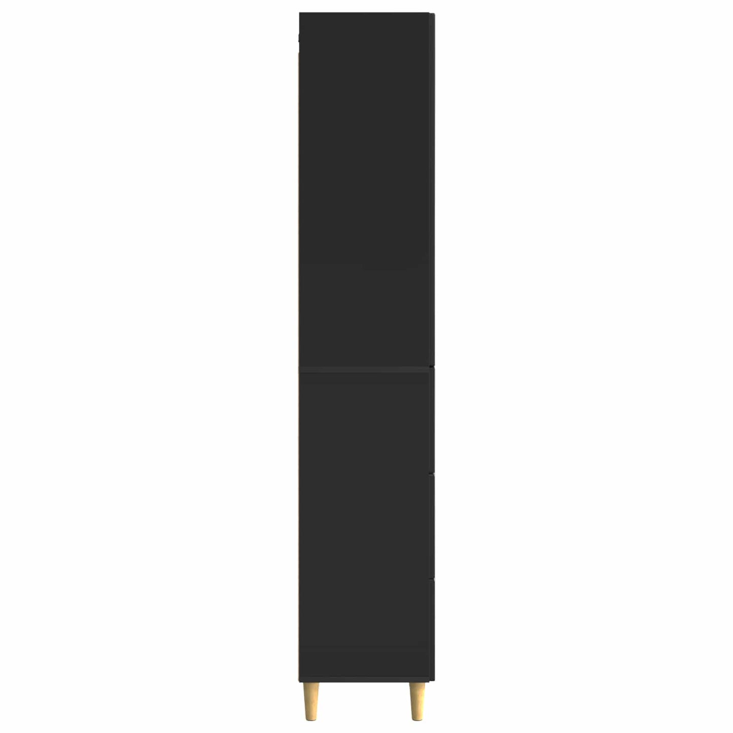 Set di armadi 2 pcs Nero 33 x 34,5 x 90 cm Legno ingegnerizzato | homemem39