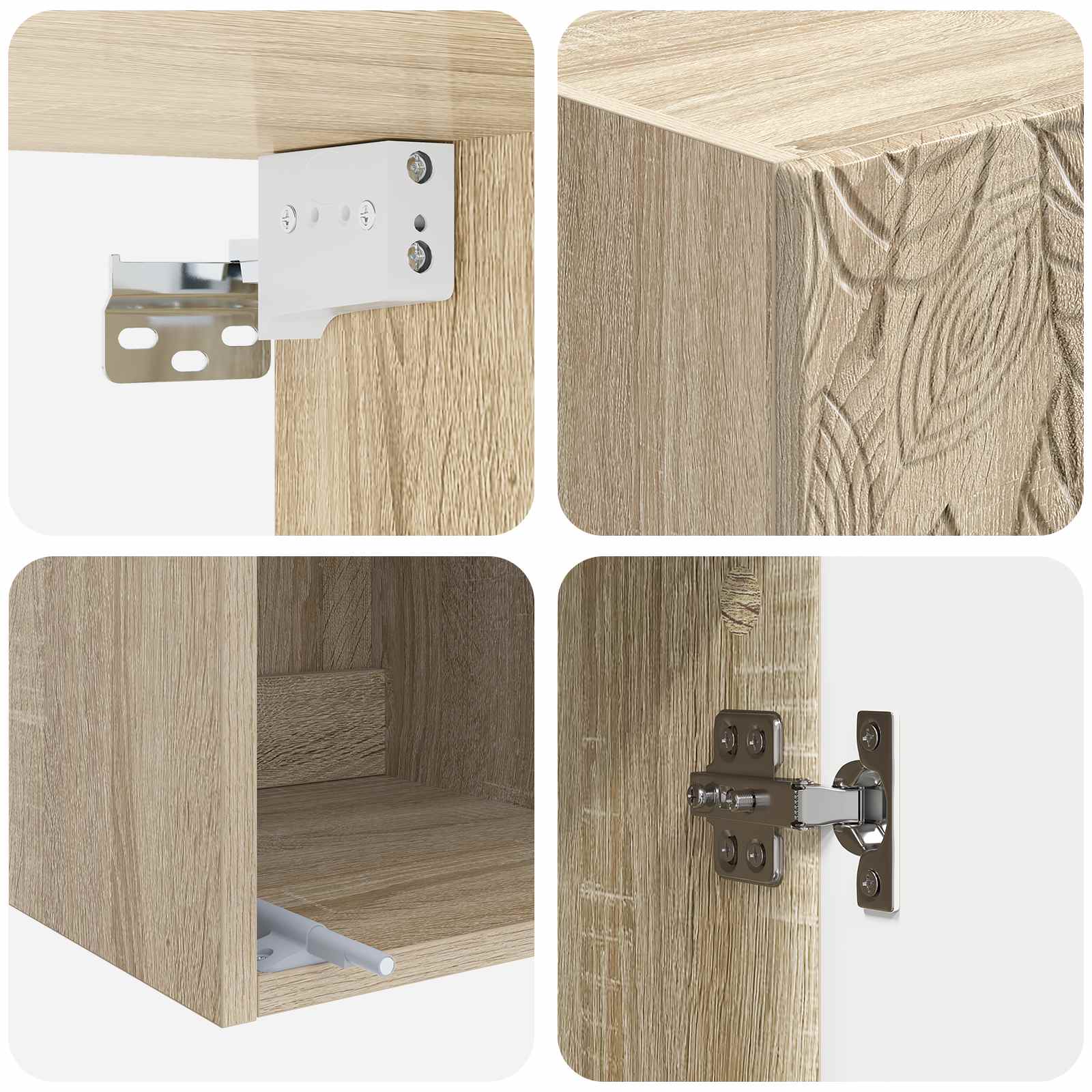 Set di armadi 2 pcs Rovere Sonoma 33 x 34,5 x 90 cm | homemem39